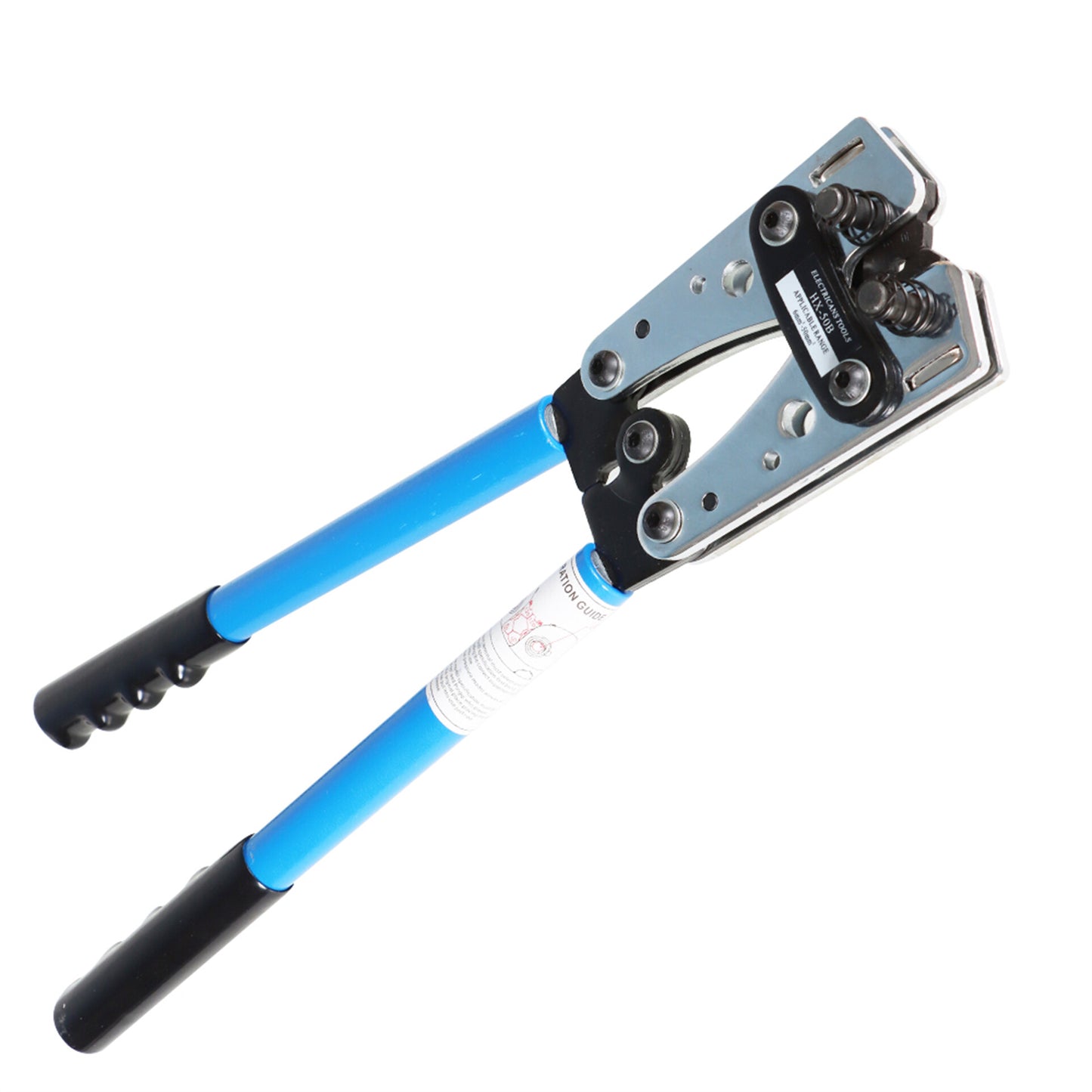 findmall 6-50mm² Battery Cable Lug Crimping Tool Wire Lug Crimper with Cable Cutter for 10, 8, 6, 4, 2 and 1/0 AWG Crimping Wire Cable Wire Cable Cutting and Crimper