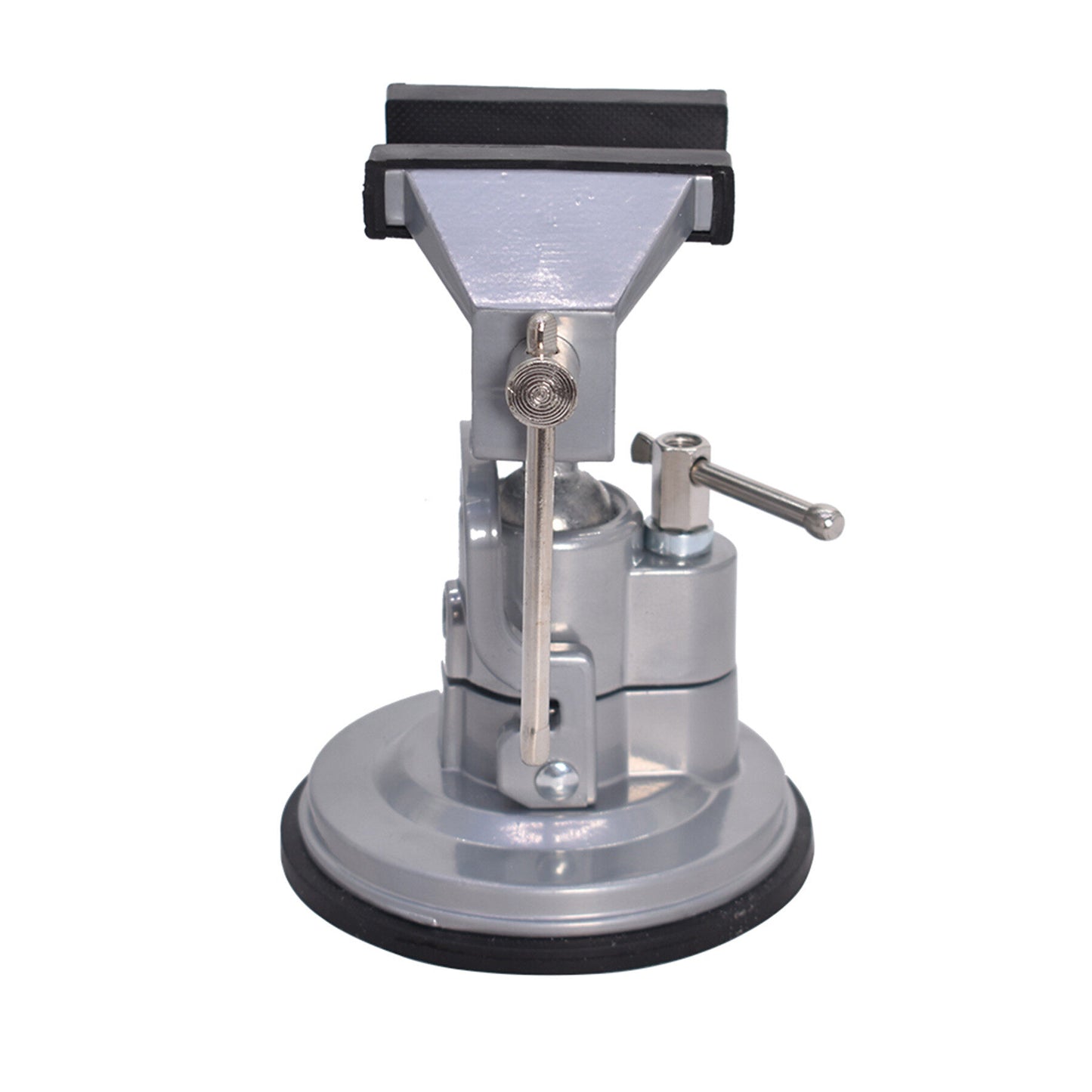 findmall Vacuum Base Vise Portable Base Vise 3.15" Jaw Width Pivots Multi-Angle Rotate 360° Fit for Various Smooth Work Surfaces