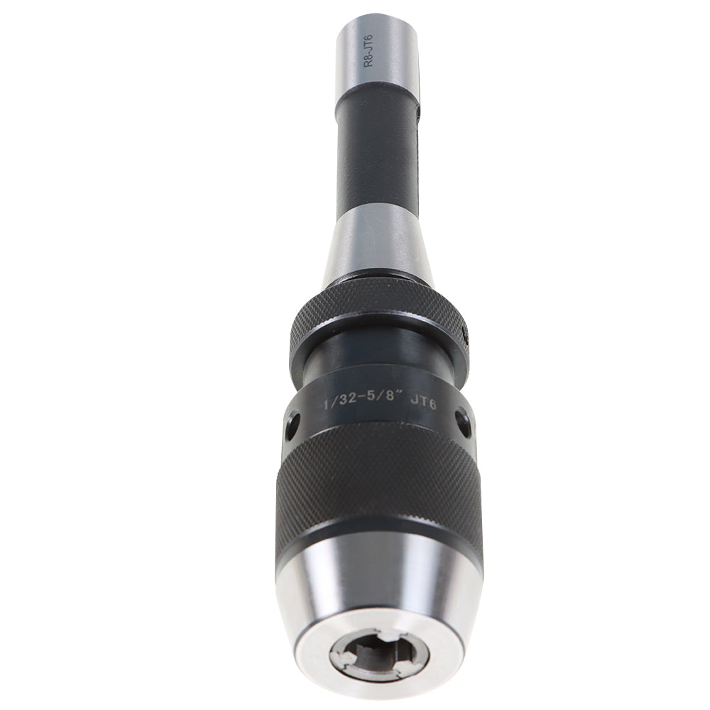 findmall 1/32"- 5/8" Keyless Drill Chuck JT6 Self Tighten W/R8 Shank Adapter