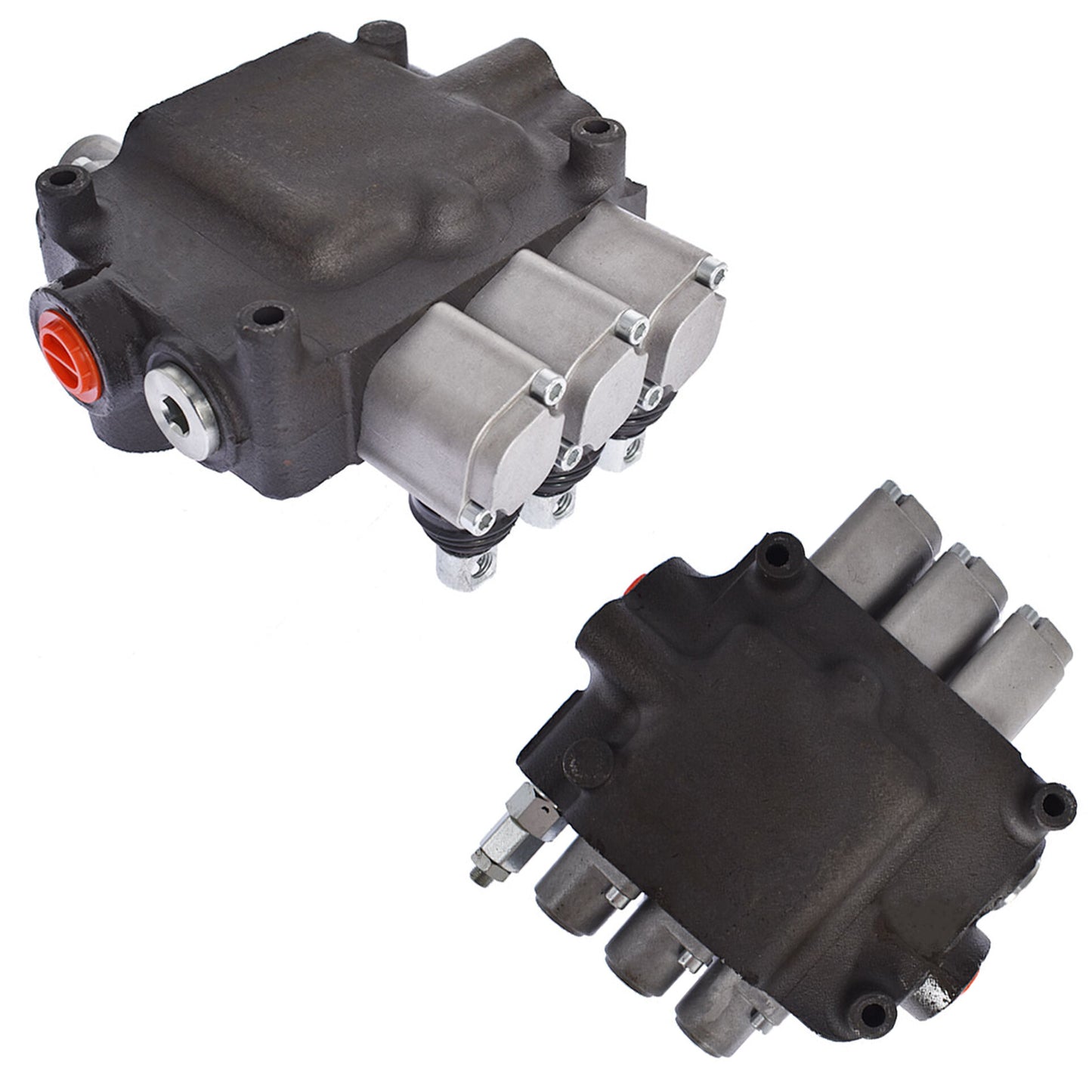 findmall 3 Spool 21 GPM 3625 PSI Hydraulic Directional Control Valve, SAE Ports Double Acting Valve for Small Tractors, Tractors, Loaders, Log Splitter
