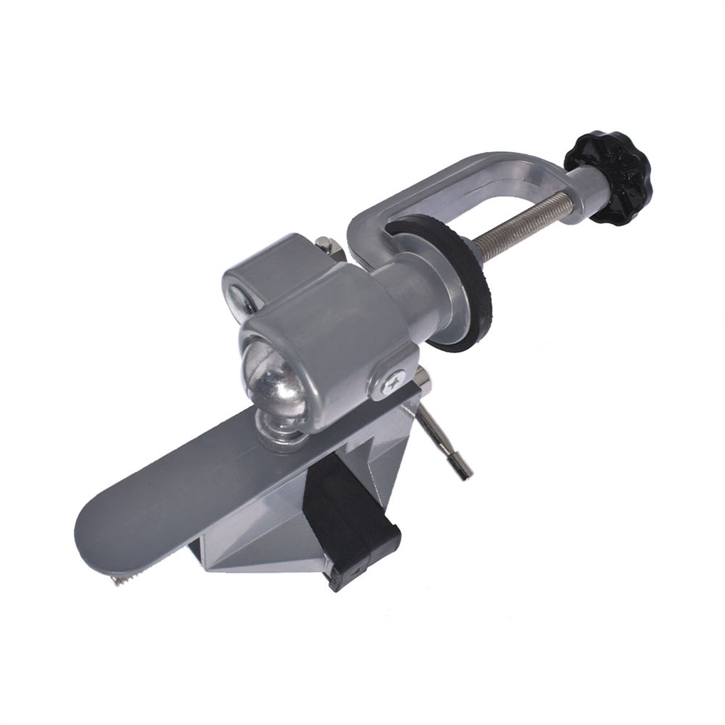 findmall Universal Table Vise 3" Aluminum Swivel Bench Vise 360 Degrees Rotating Fit for Holding Small Parts in Jewelry Hobby Model Making Electronics and More