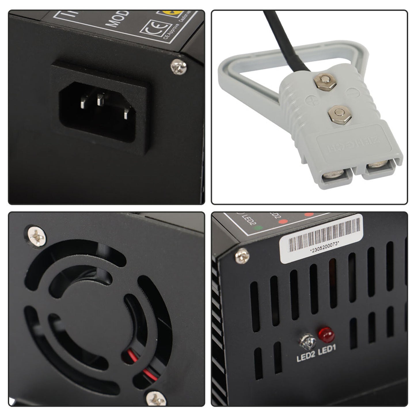 findmall 24V Floor Scrubber, Pallet Jack Battery Charger w/ 175A Rating SB175 Connector