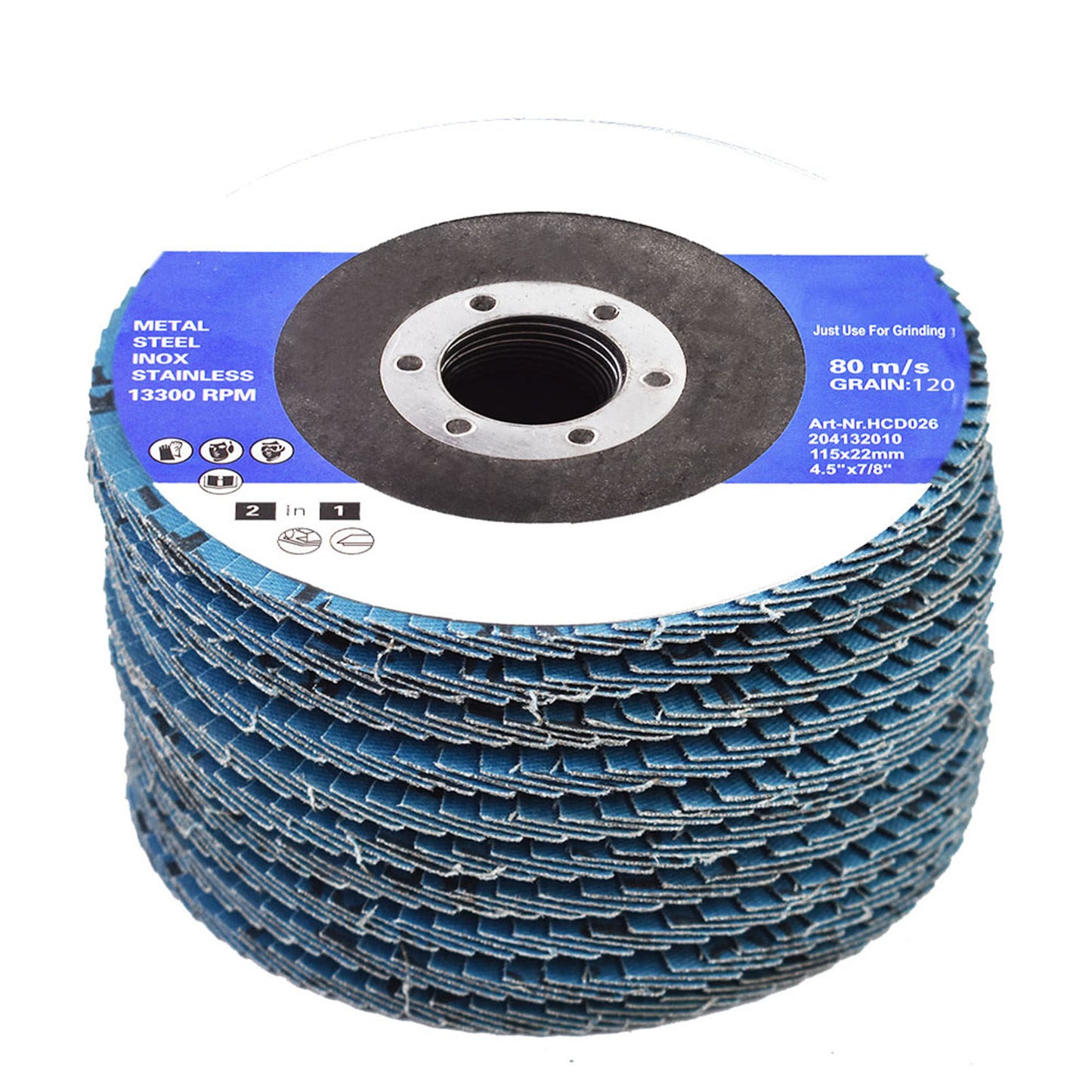 New 4-1/2" X 7/8" Premium Zirconia Flap Discs Grinding Wheel Sandpaper Fit for Grinding