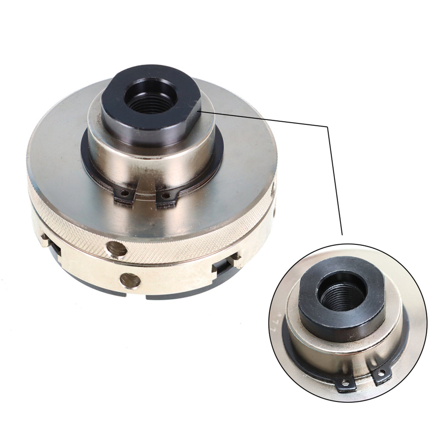 findmall Woodworking Lathe Chuck, 4-Jaw Self-Centering Chuck, Utility Grip 4-Jaw Lathe Chuck System with 1x8TPI Thread