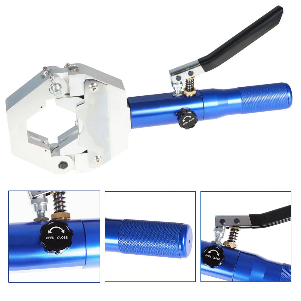findmall IG-71500 Crimping Tool with 7 Die A/C Hose Crimper Hydraulic Clamp A/C Set