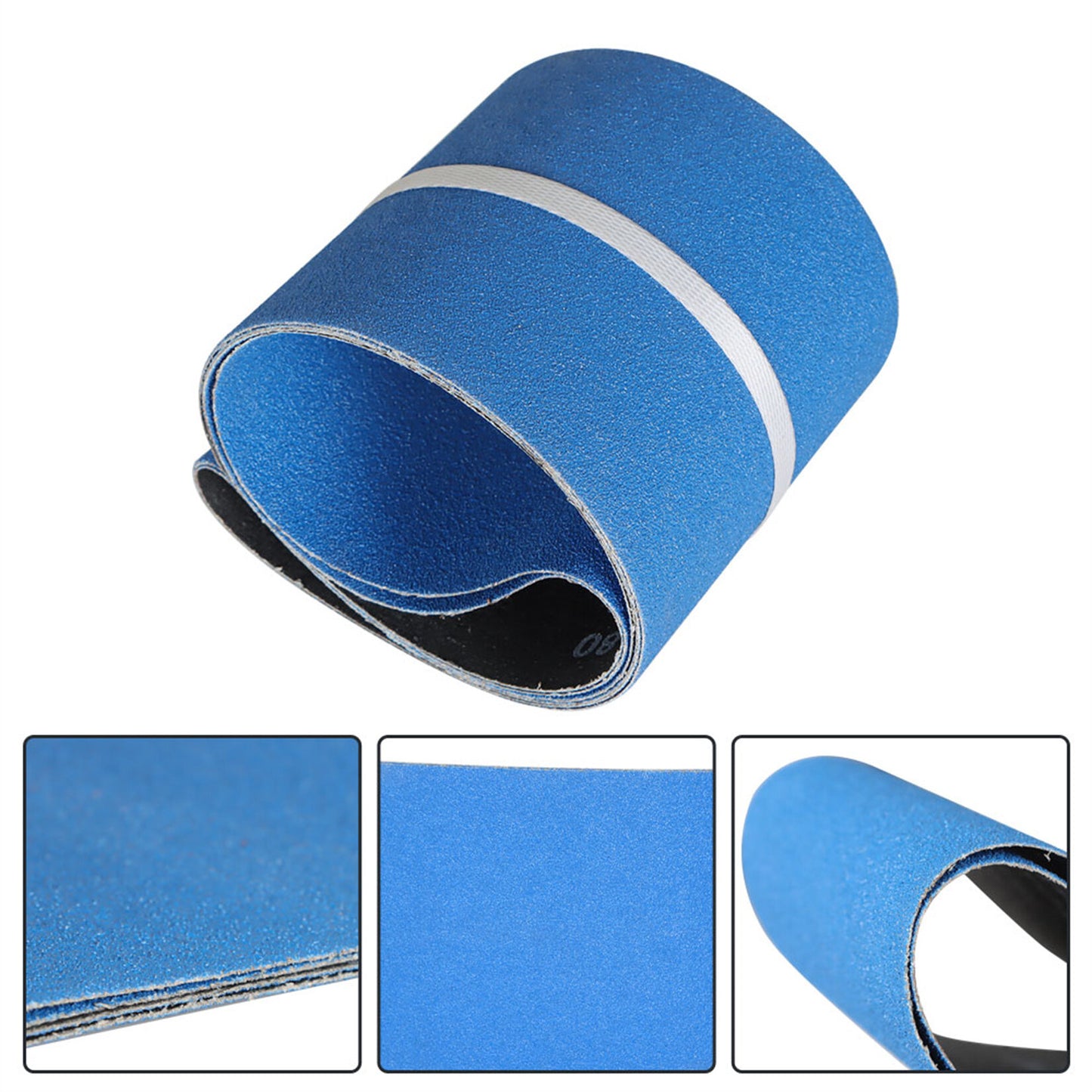 findmall 2Pcs 6 x 48 Inch Sanding Belt 80 Grit Zirconia Belt Sander Paper