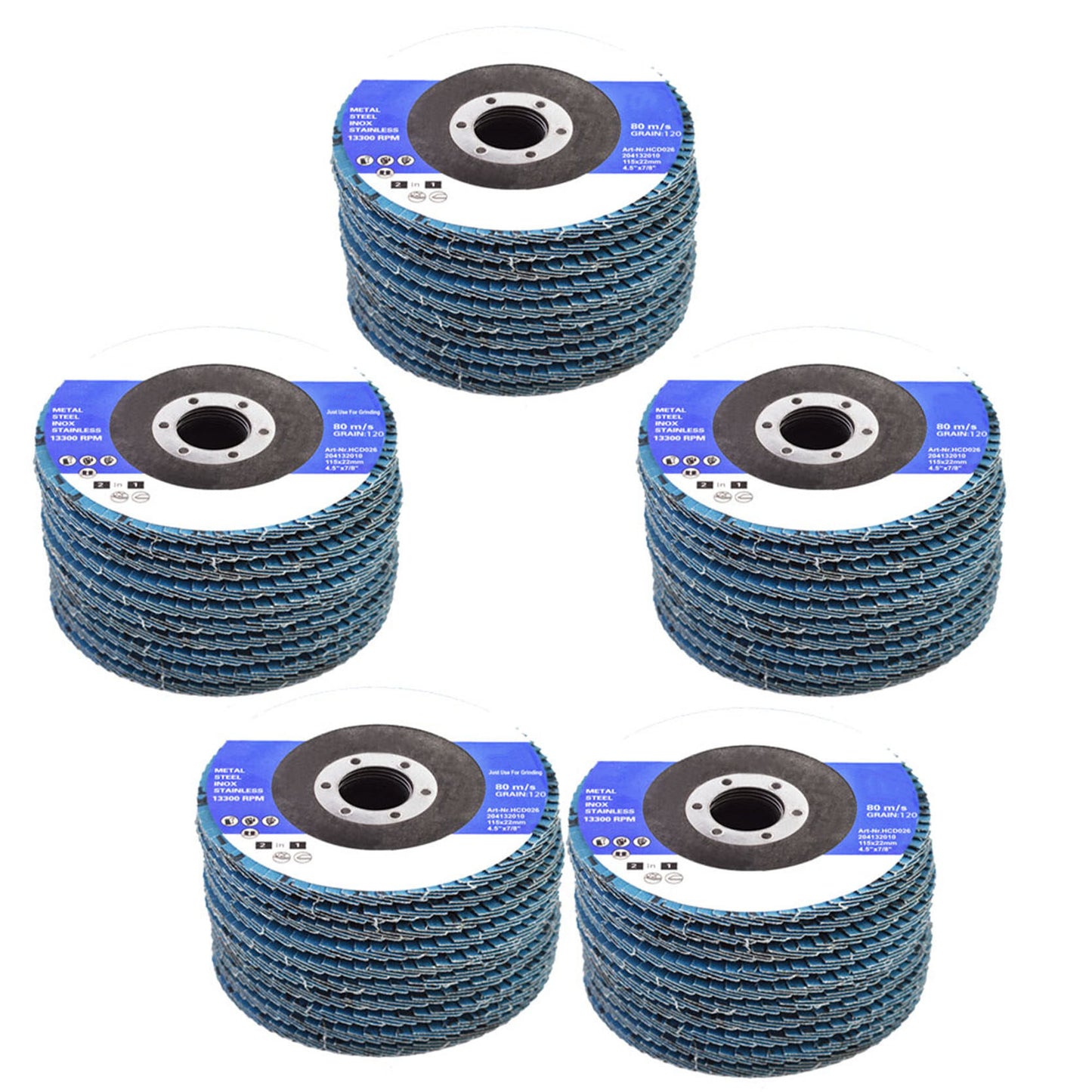 New 4-1/2" X 7/8" Premium Zirconia Flap Discs Grinding Wheel Sandpaper Fit for Grinding