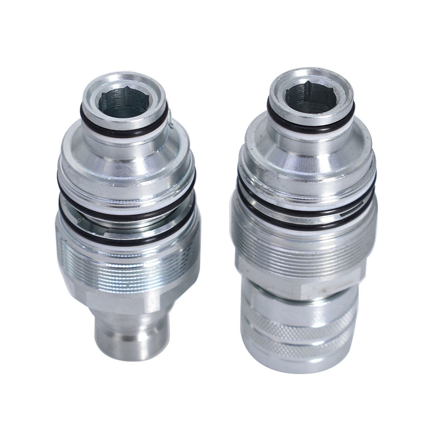 Findmall Fits For Bobcat Male & Female Flat Face Coupler Kit Compatible (6679837 6680018)