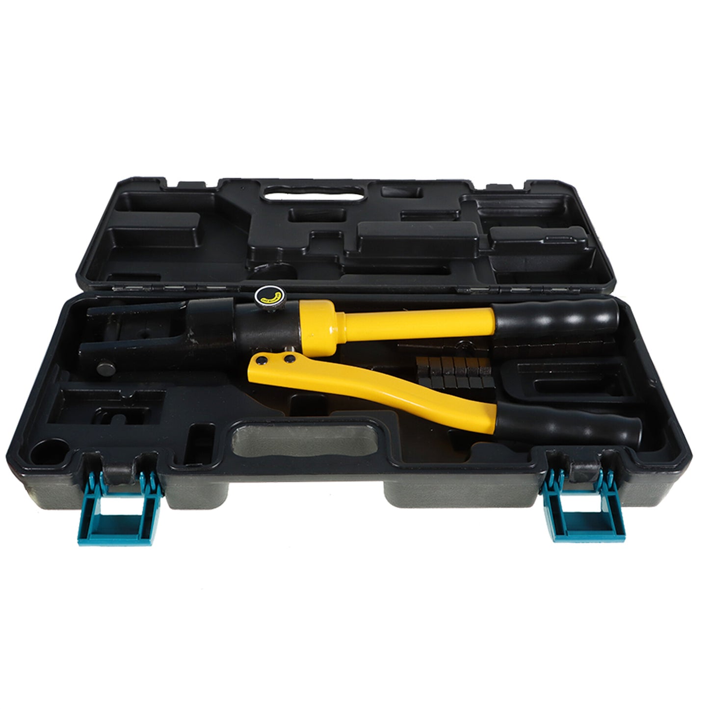 findmall 11 Ton Hydraulic Hand Crimper Tool Wire Swaging Kit with 10 Pairs of Dies for Stainless Steel Cable Railing Fittings Fit for 1/16 to 1/4 Inch Cable Fitting