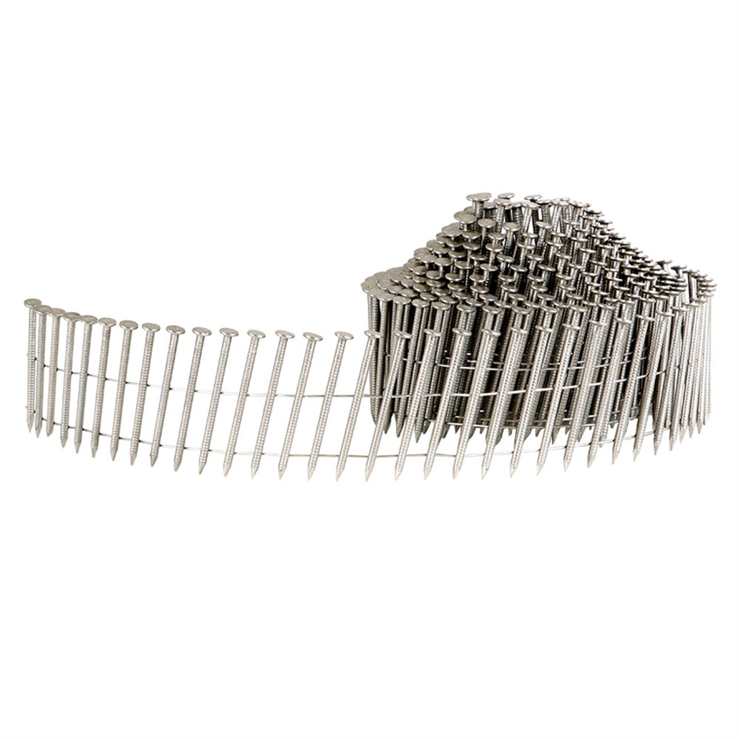 findmall 15 Degree Wire Coil 1-3/4” ×.09” Ring Shank Stainless Steel Siding Nails 1200Pcs