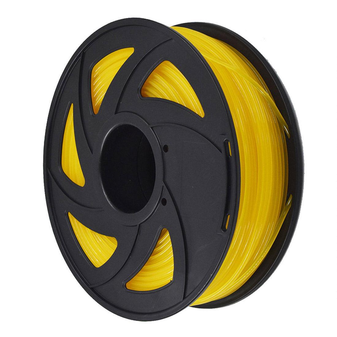 3D Printer Filament - 1KG(2.2lb) 3 mm, Dimensional Accuracy PLA Multiple Color (Transparent Yellow,3mm)