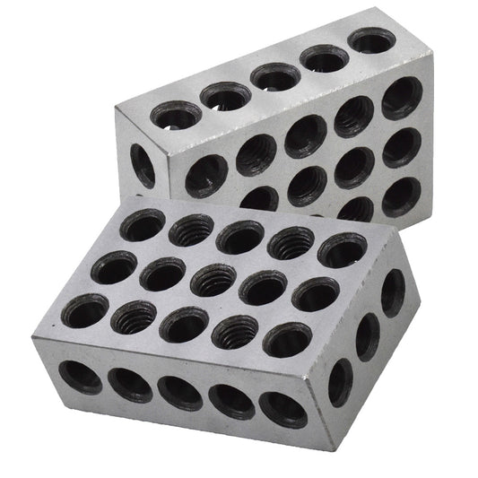 findmall Ultra Precision 2 Matched Pair 1-2-3 Blocks 23 Holes .0002" Machinist 123