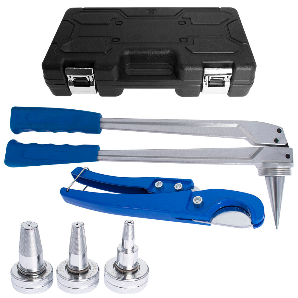 findmall PEX Expansion Tool Kit Tube Expander With 1" 1/2" 3/4" Expander Heads