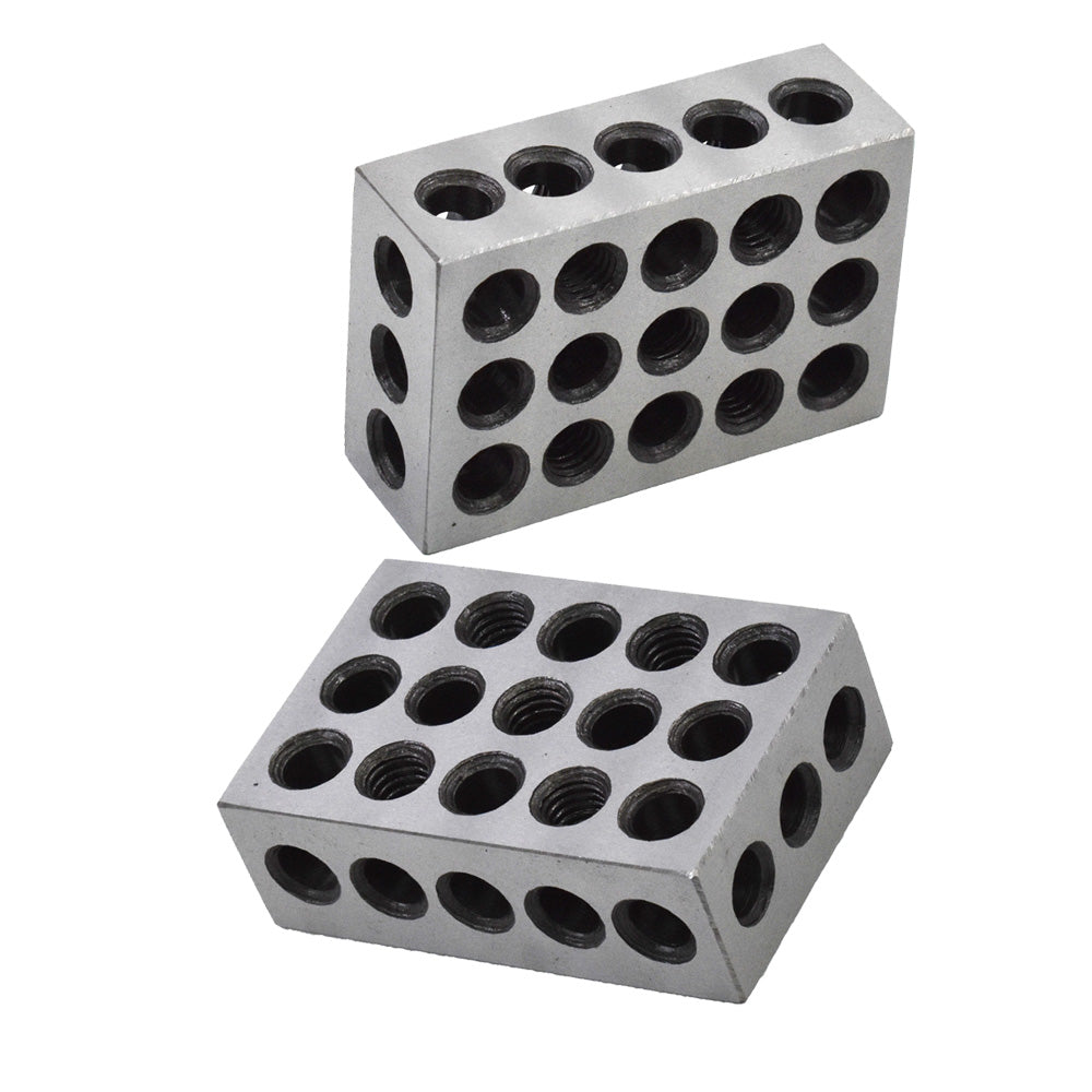 findmall Ultra Precision 2 Matched Pair 1-2-3 Blocks 23 Holes .0002" Machinist 123
