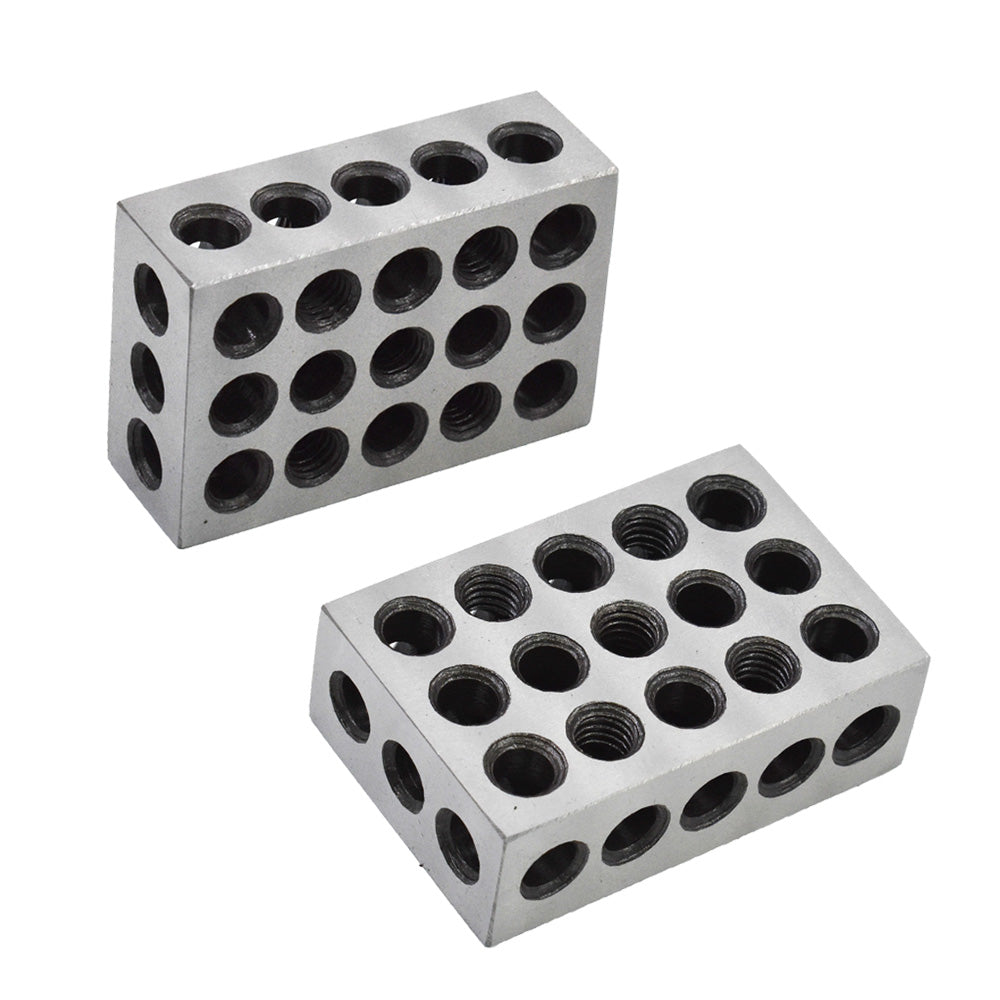 findmall Ultra Precision 2 Matched Pair 1-2-3 Blocks 23 Holes .0002" Machinist 123