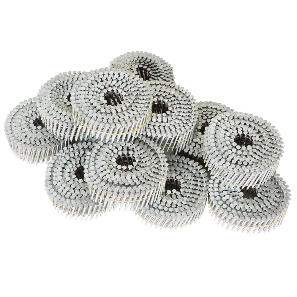 Findmall 3600 Pack 1-1/2" x 0.092" 15 Degree Siding Nails Full Round Head Coil
