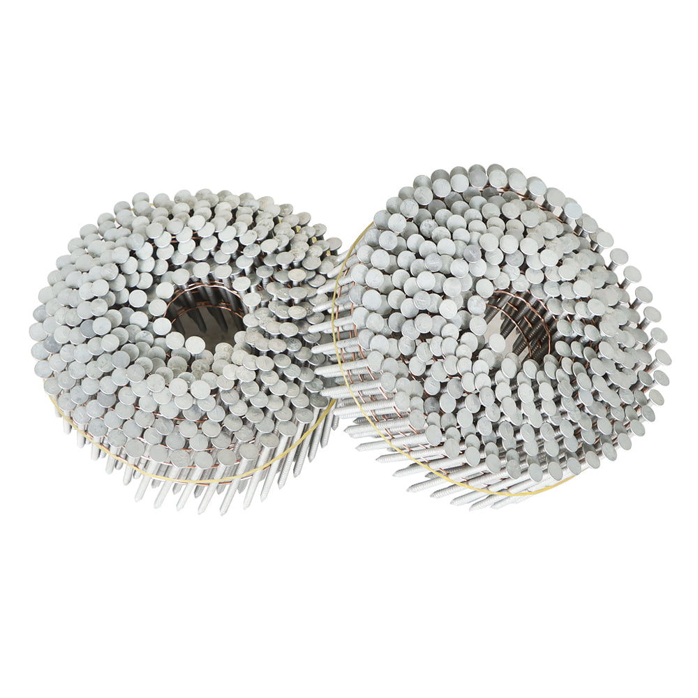 Findmall 3600 Pack 1-1/2" x 0.092" 15 Degree Siding Nails Full Round Head Coil