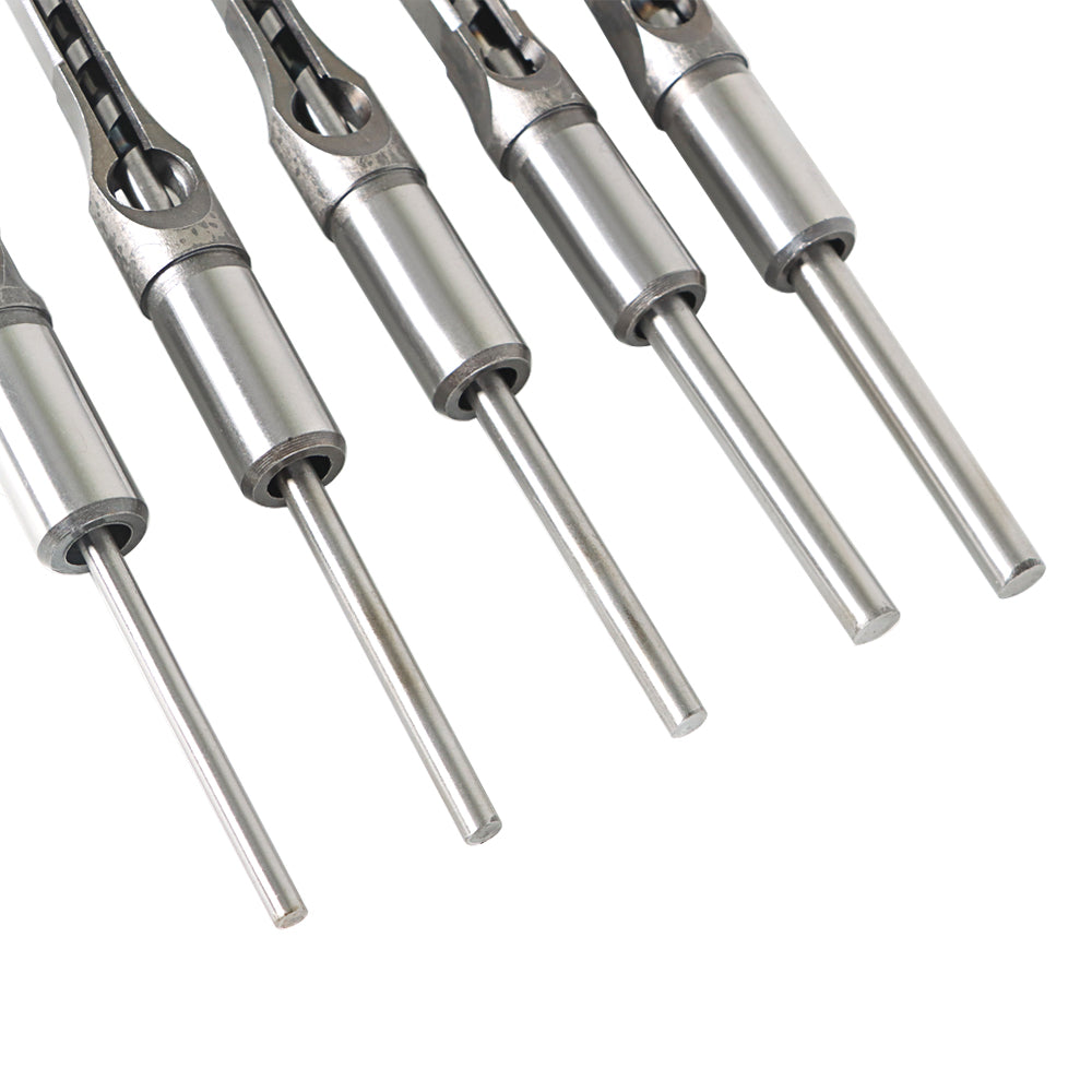 findmall 6X Square Hole Mortising Drilling Woodworking Saw Mortise Chisel Drill Bit Tool