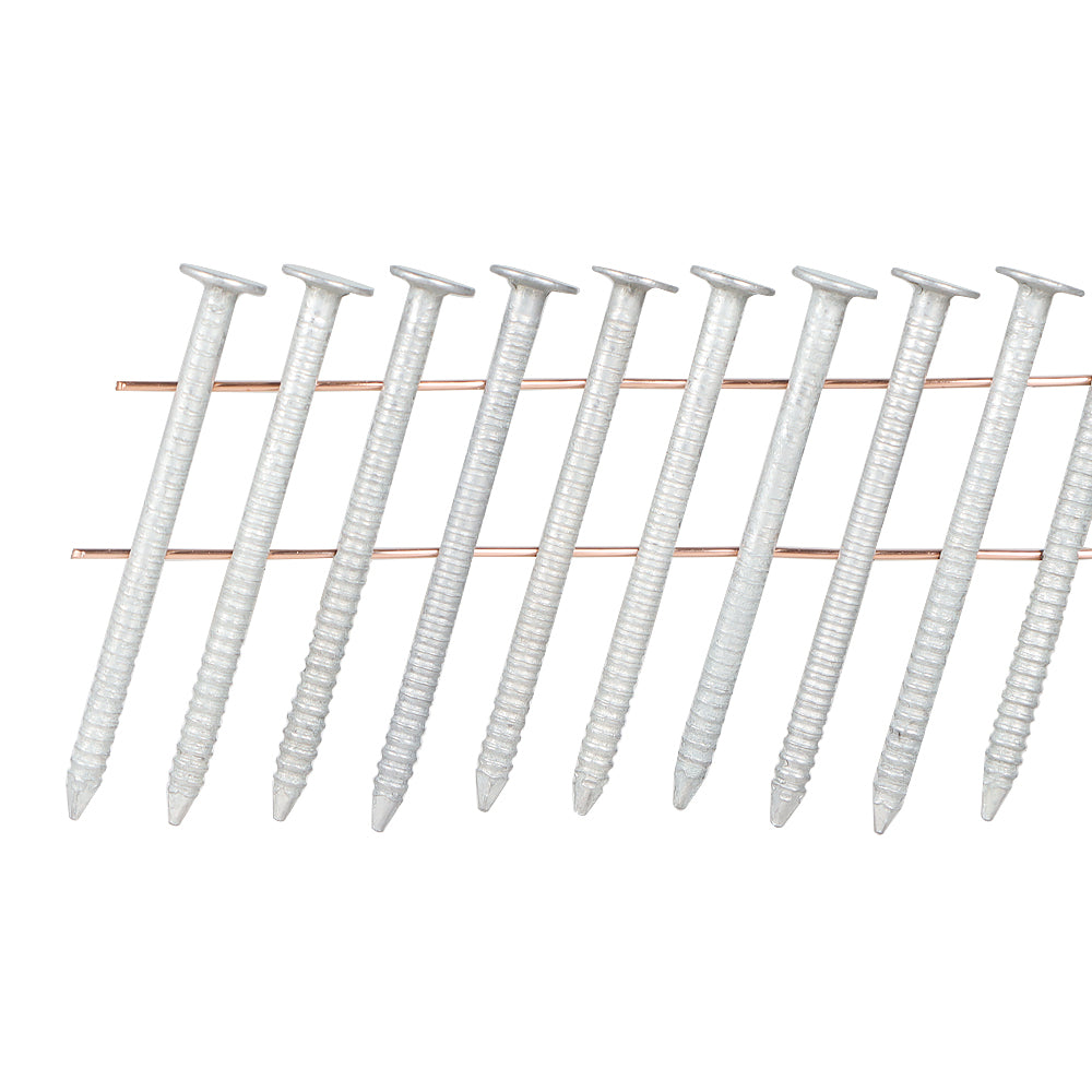 Findmall 3600 Pack 1-1/2" x 0.092" 15 Degree Siding Nails Full Round Head Coil