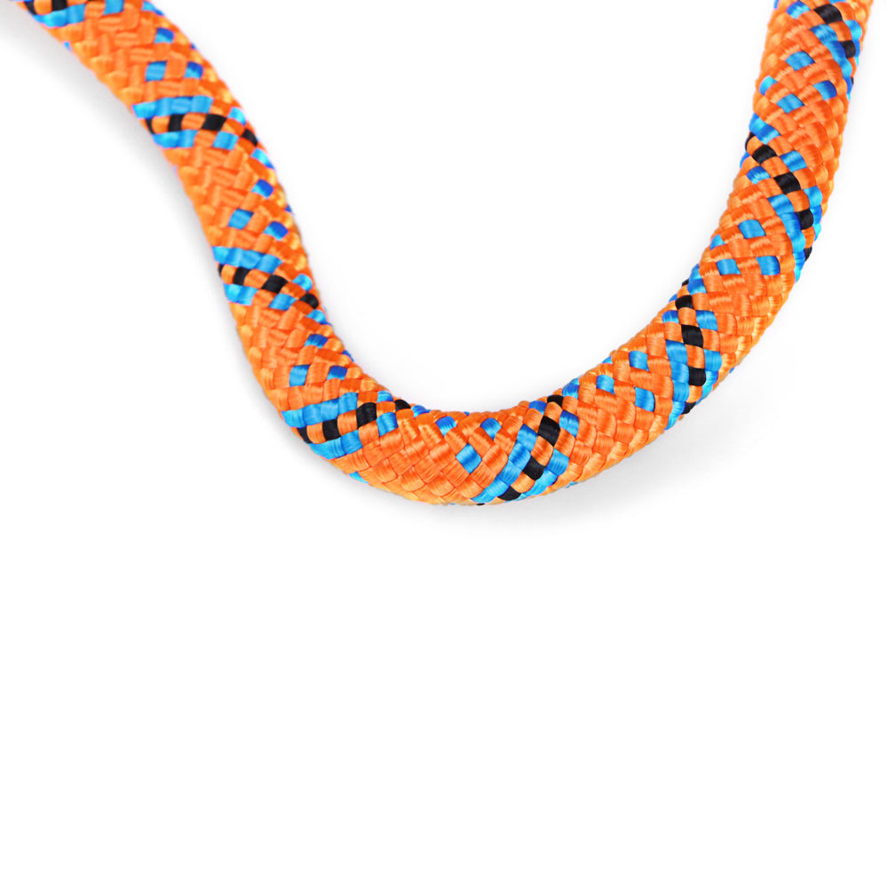 findmall 1/2" × 150' 18KN Arborist Tree Rope 32 Strand Braided Rope (Orange,Blue,Black)