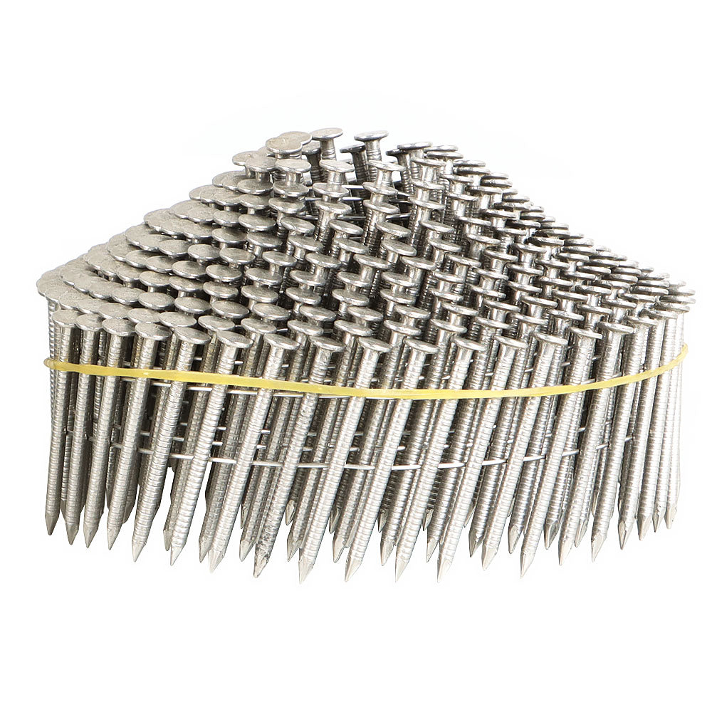 findmall 1200Pcs 1.5” ×.09” Ring Shank Siding Nails 15 Degree Wire Coil Stainless New