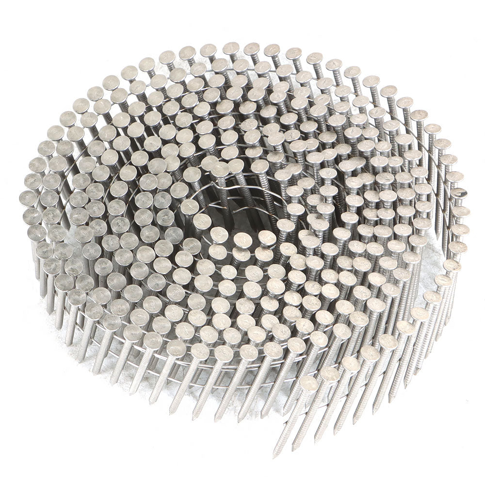 findmall 1200Pcs 1.5” ×.09” Ring Shank Siding Nails 15 Degree Wire Coil Stainless New