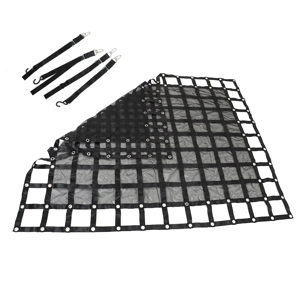 findmall 6.75' x 8' FT w/Cam Buckles & S-Hooks Heavy Duty Cargo Net For Pickup Trucks