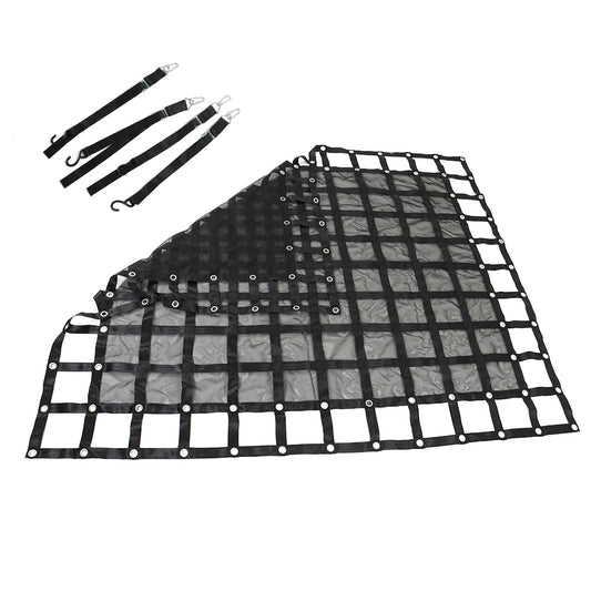 findmall 6.75' x 8' FT w/Cam Buckles & S-Hooks Heavy Duty Cargo Net For Pickup Trucks