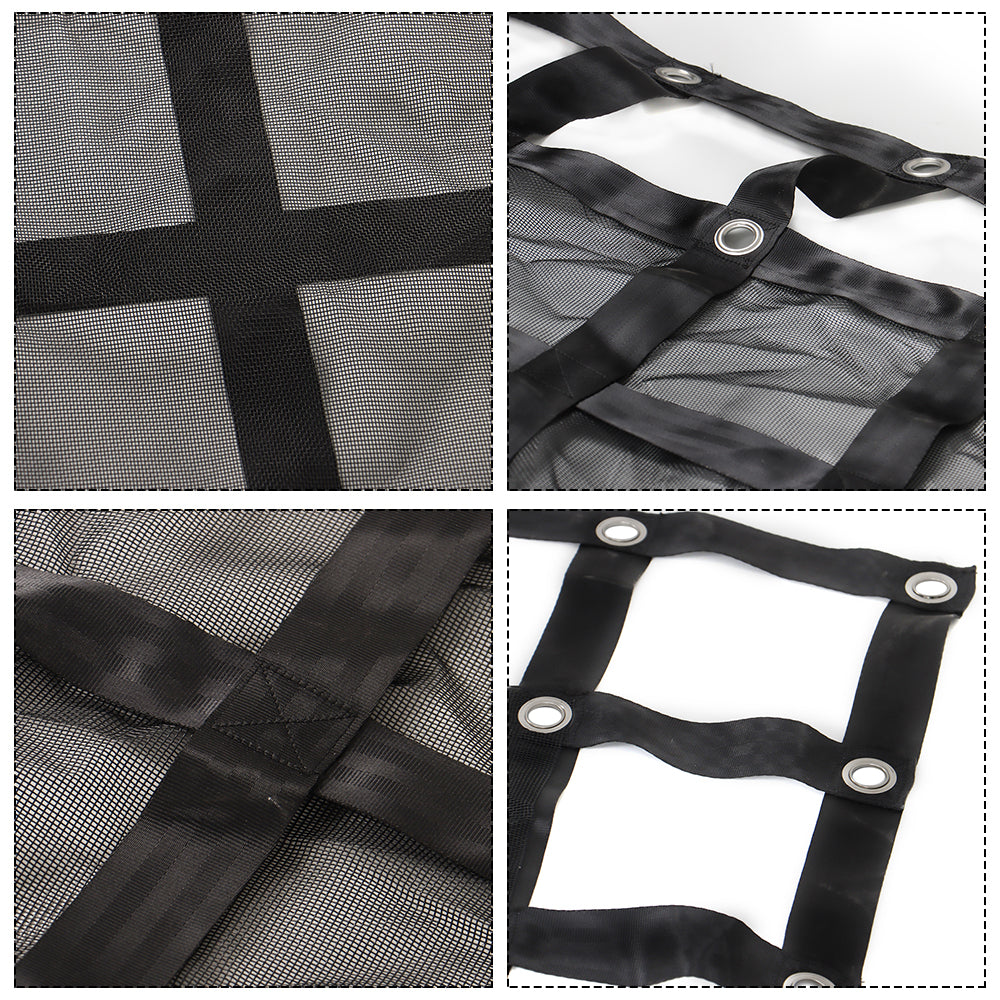 findmall 6.75' x 8' FT w/Cam Buckles & S-Hooks Heavy Duty Cargo Net For Pickup Trucks