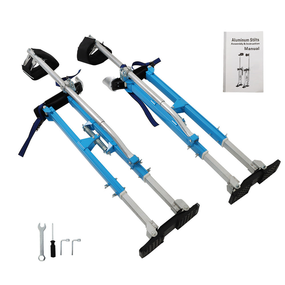 findmall Aluminum Painter Taping Drywall Stilts 36" - 48" INCH Adjustable Tool Stilt