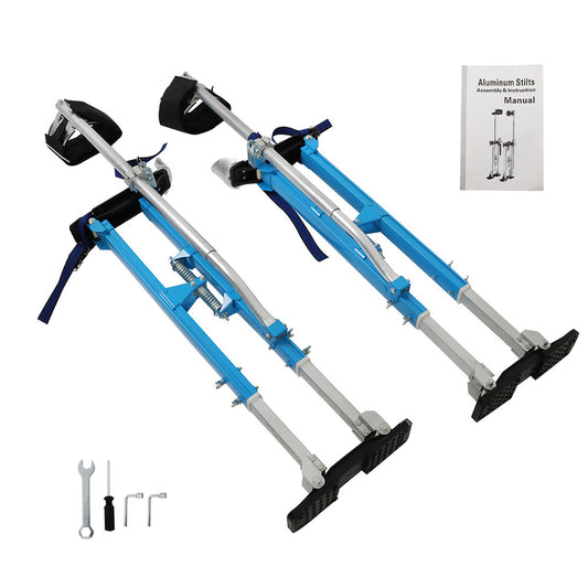 findmall Aluminum Painter Taping Drywall Stilts 36" - 48" INCH Adjustable Tool Stilt