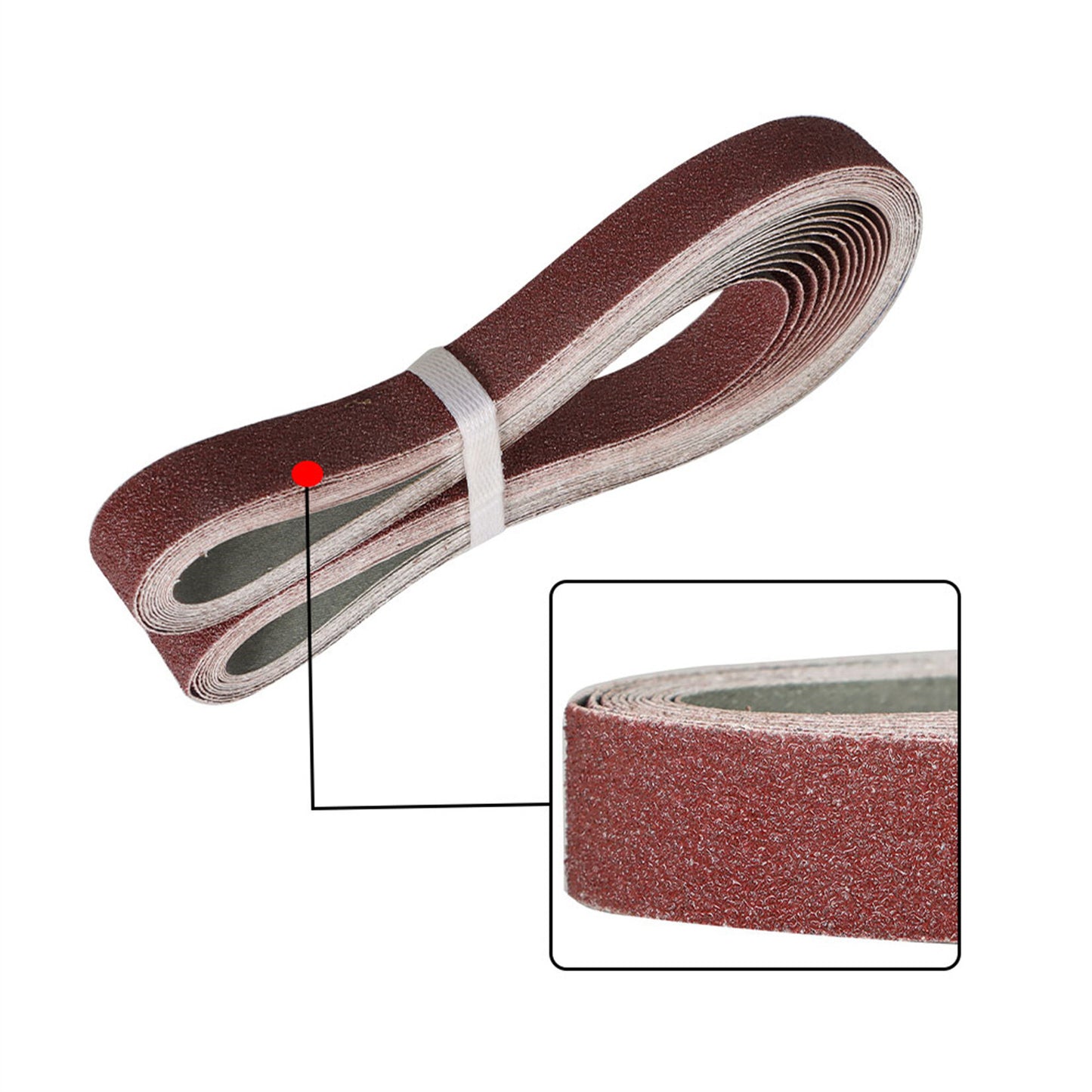 findmall 12 Pack Sanding Belts 1 Inch x 42 Inch Aluminum Oxide Sanding Belt 60, 80, 120, 150, 240, 400 Grit Sandpaper