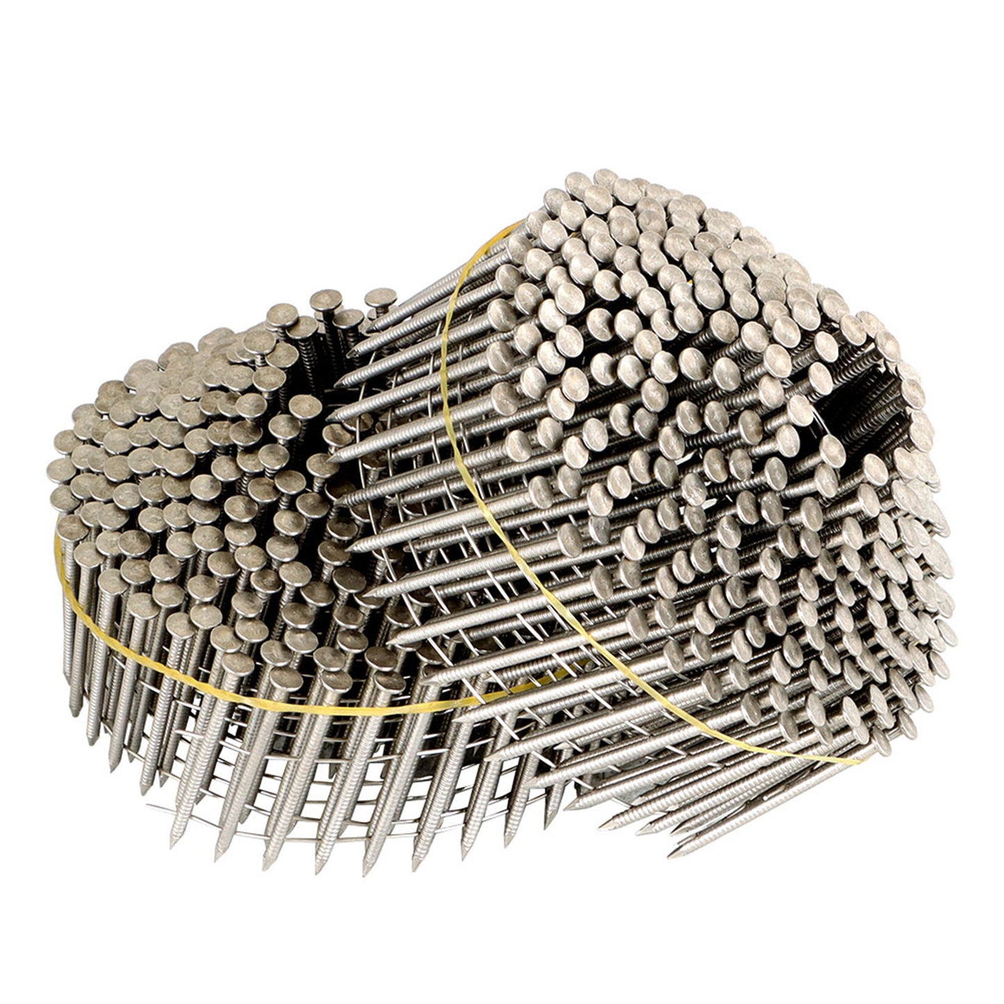 findmall 15 Degree Wire Coil 1-3/4” ×.09” Ring Shank Stainless Steel Siding Nails 1200Pcs