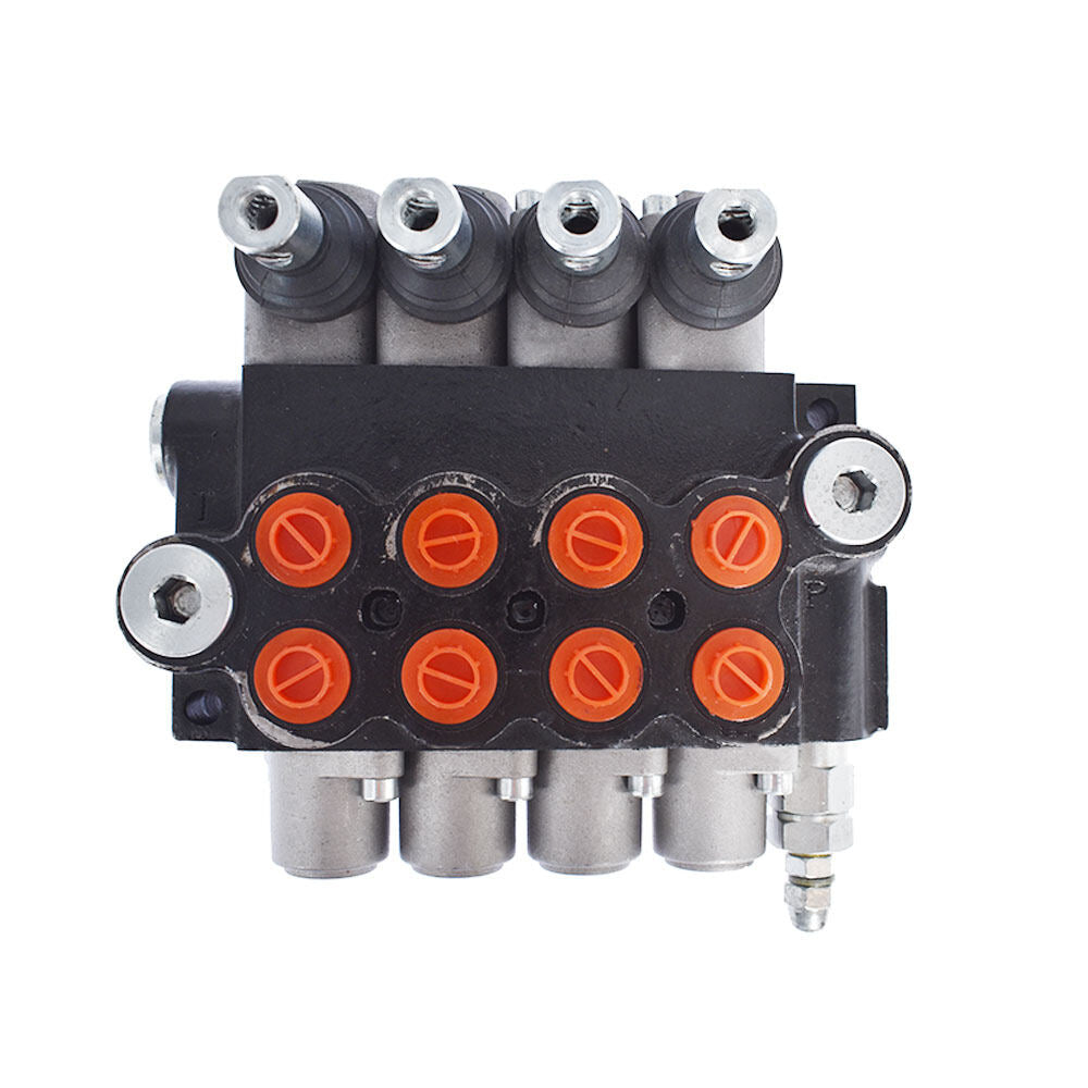 findmall 4 Spool 11 GPM 3625 PSI Hydraulic Directional Control Valve, SAE Ports Double Acting Valve for Small Tractors, Tractors, Loaders, Log Splitter