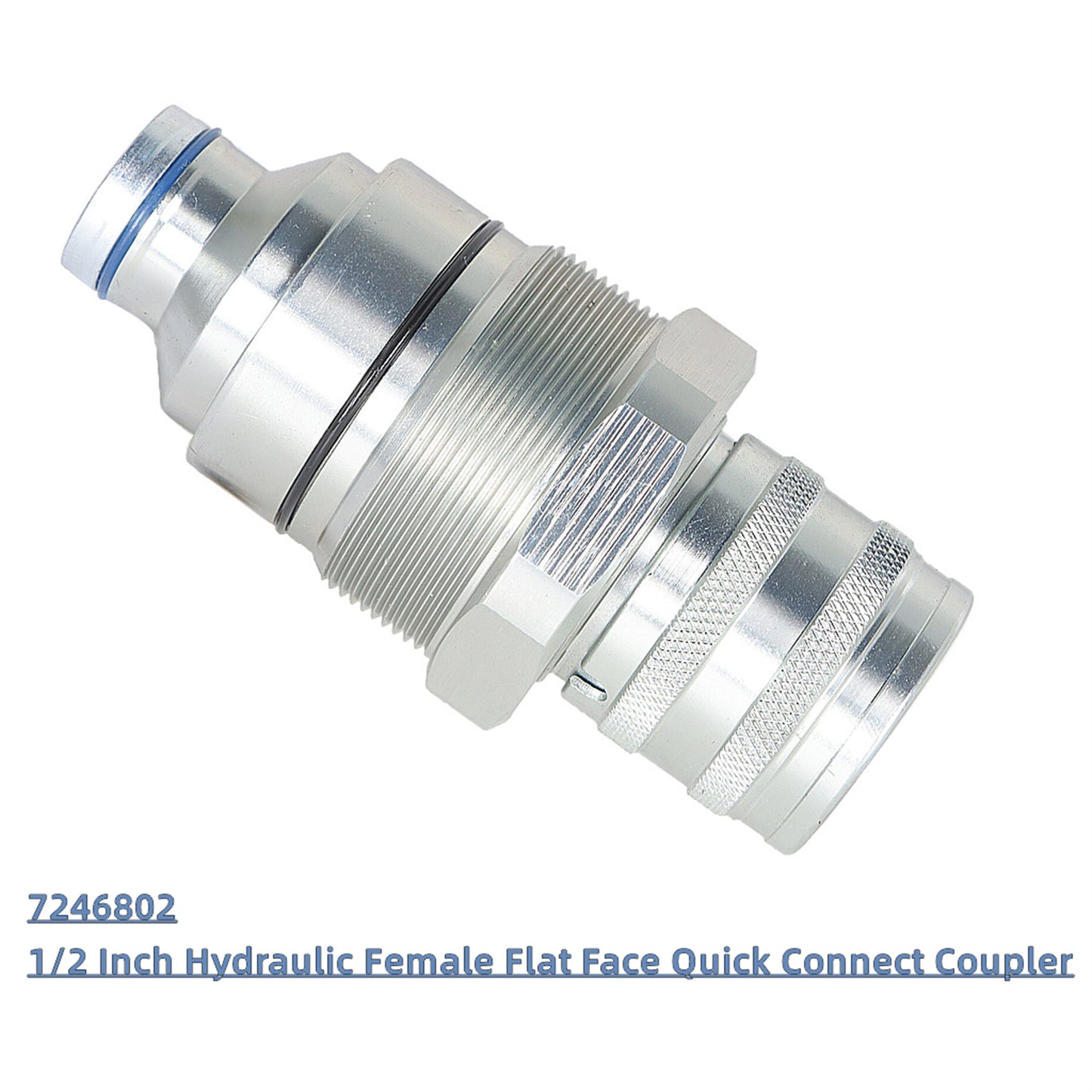 findmall Female Flat Face Coupler Compatible For Bobcat 753 863 S175 S650 T250 #7246802
