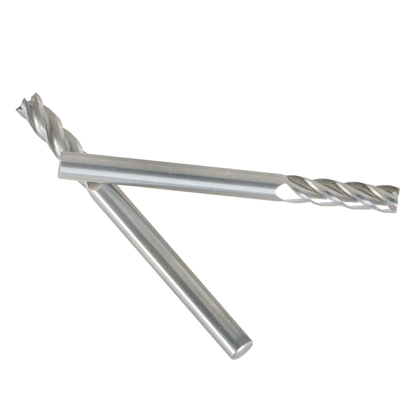 findmall 5Pcs 1/8 Inch Helix Carbide End Mill 4 Flute 1/2 Inch Iength of Cut Fit for Alloy Steels/Hardened Steels