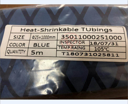 eTekGo X-Tube Heat Shrink Wrap Tubing 39"&64" Lengths for Rod Grips-5 Color 14 Sizes (Blue, Diamter:25mm; Length:39”)