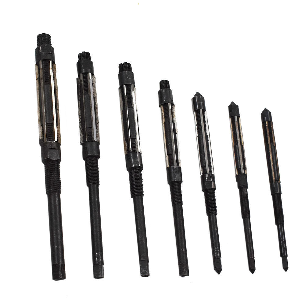 findmall 7Pcs Adjustable Reamers 6.5MM - 11.75MM High Speed Steel Adjustable Hand Reamers 1/4 Inch to 15/32 Inch