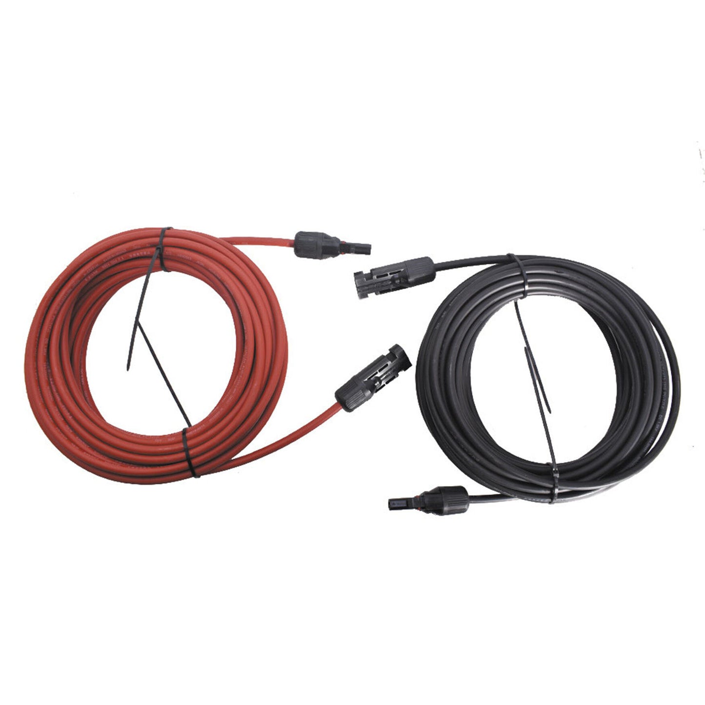 findmall New 4mm²/12AWG 20ft Black+Red Solar Panel Extension Cable Wire Connector 1 Pair