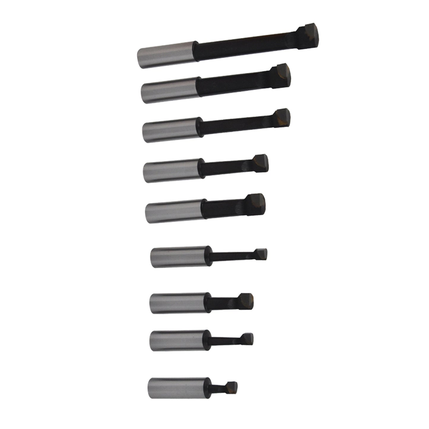 NEW 9 pcs 1/2" Boring Bar Set C6 Carbide Tipped Bars 1/2" Shank Lathe Tool