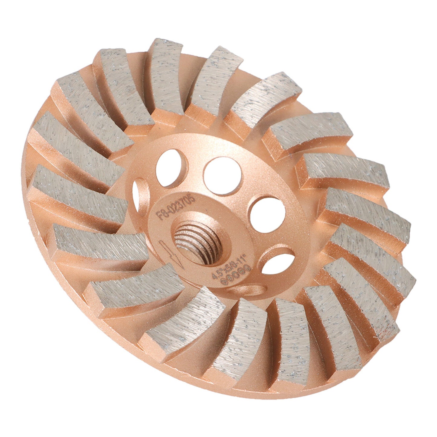 findmall 5/8"-11 Arbor Grinding Wheels 4.5" Diameter 18 Turbo Diamond Segments New