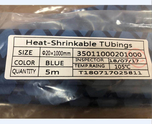 eTekGo X-Tube Heat Shrink Wrap Tubing 39"&64" Lengths for Rod Grips-5 Color 14 Sizes (Blue, Diamter:20mm; Length:39”)
