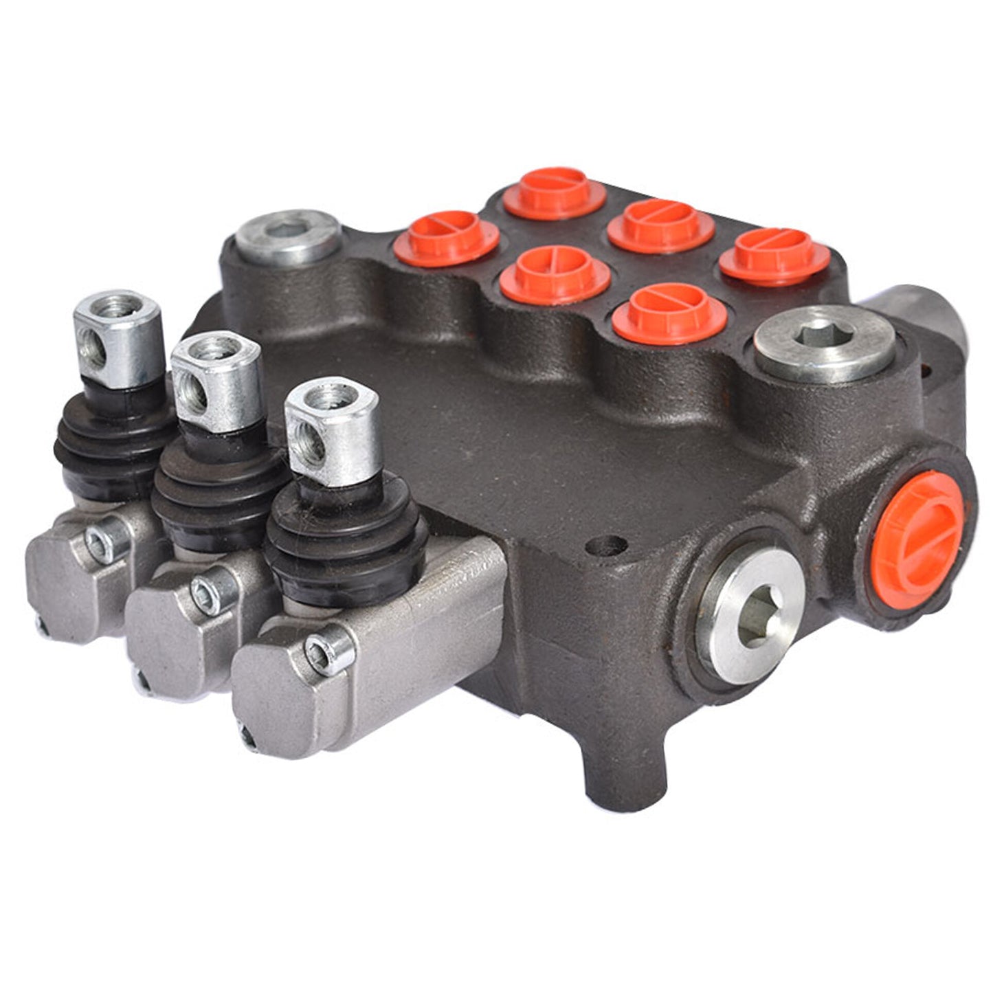 findmall 3 Spool 21 GPM 3625 PSI Hydraulic Directional Control Valve, SAE Ports Double Acting Valve for Small Tractors, Tractors, Loaders, Log Splitter