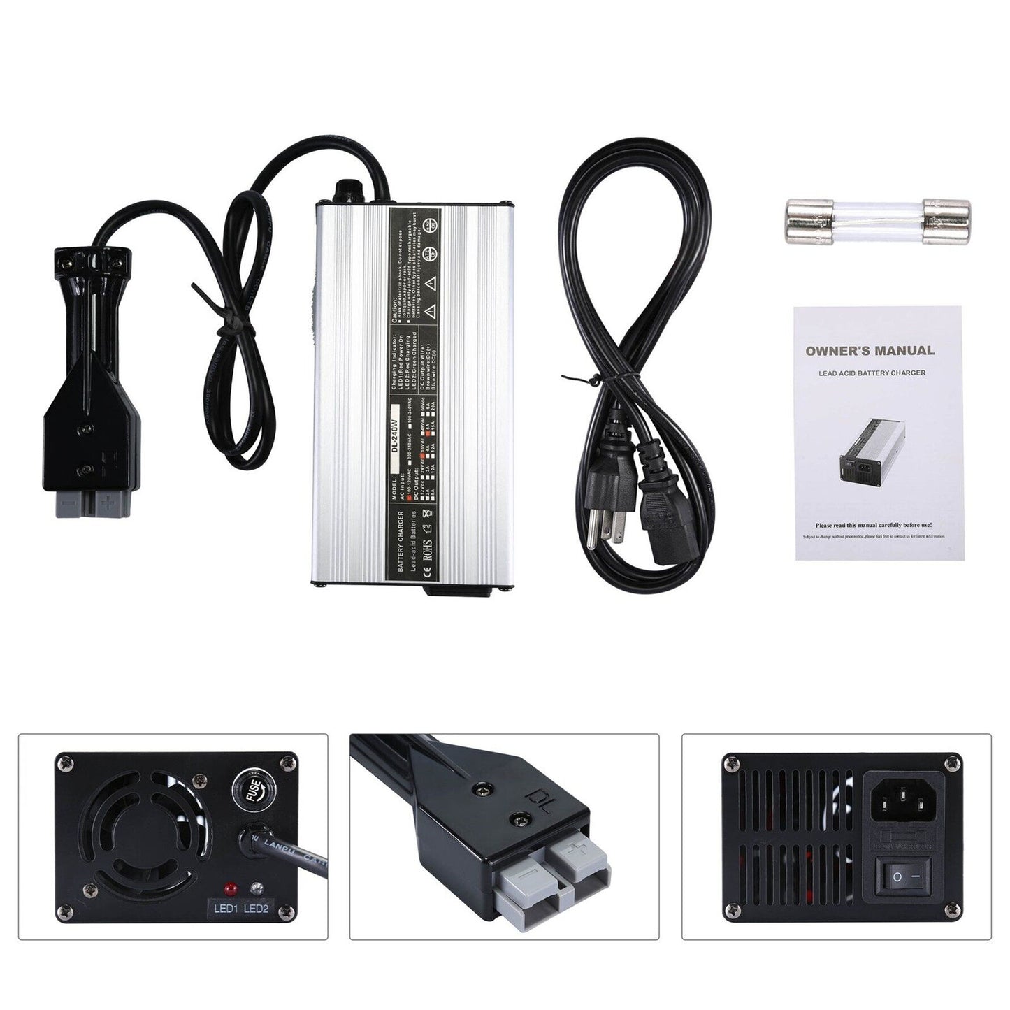 findmall 36V Volt Golf Cart Battery Charger Fit For MARATHON SB50 EZ GO Club Car 83-94