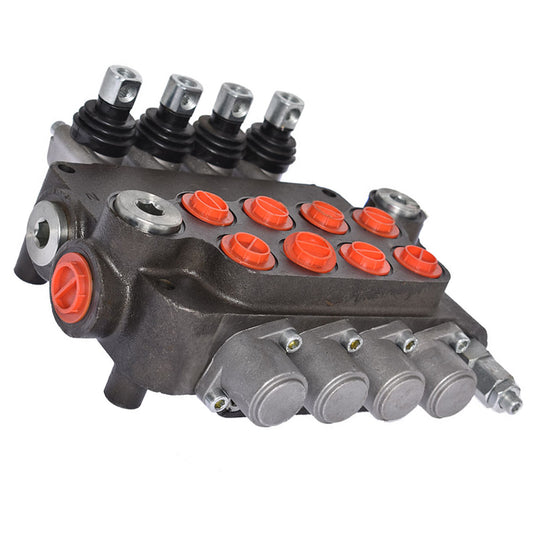 findmall 21 GPM 4 Spool SAE 3600 PSI Ports Hydraulic Control Valve Double Acting