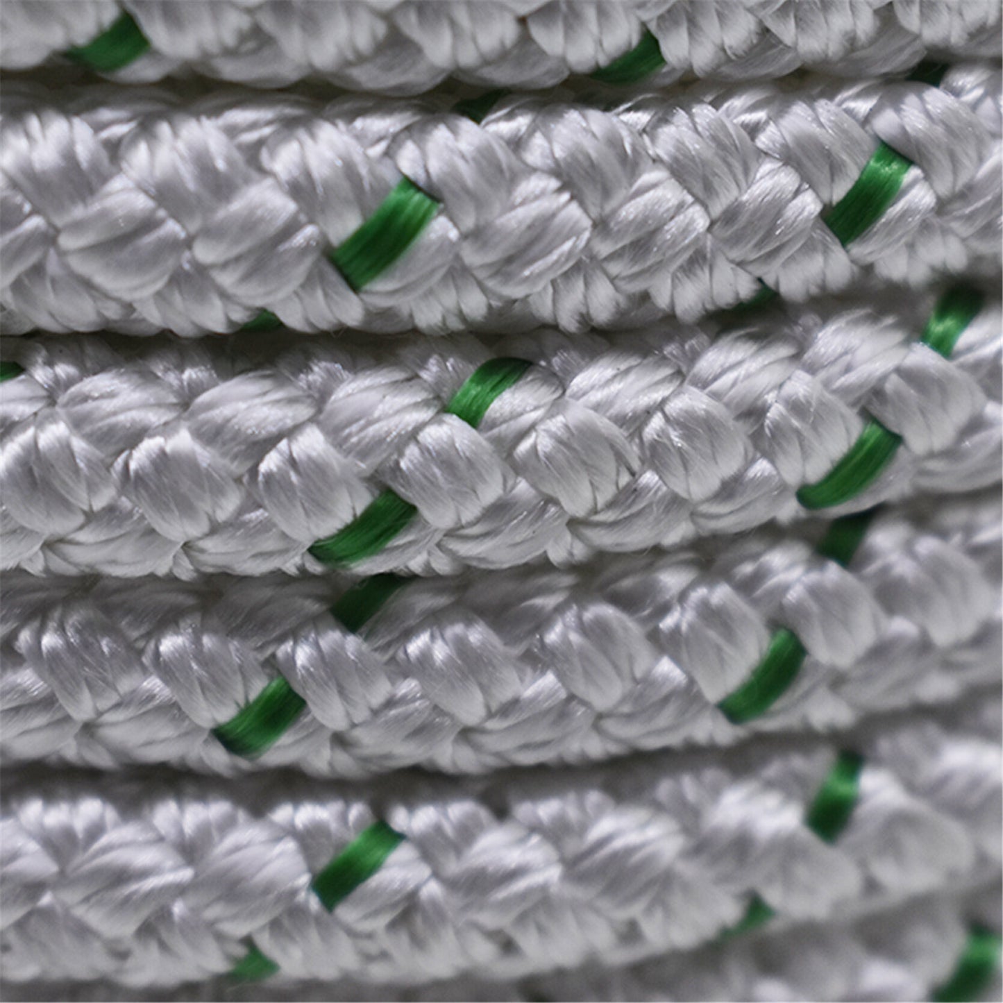 findmall 3/8 Inch x 200 Feet Double Braid Polyester Rope High Breaking Strength Pulling Rope for Tree Work Camping Swings White