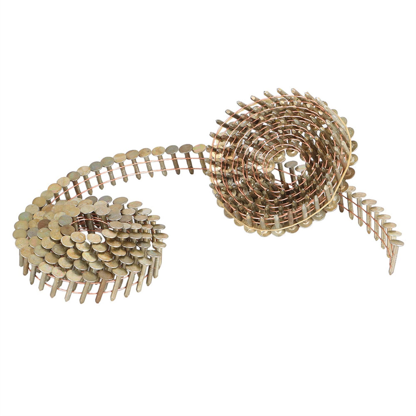 findmall 7200× 3/4"×0.12" 3/8" Head Diameter 15 Degree Galvanized Coil Roofing Nail
