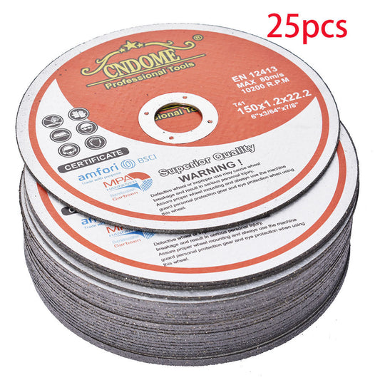 25 Pack 6"x.045"x7/8" Cut-Off Wheel - Metal & Stainless Steel Cutting Discs