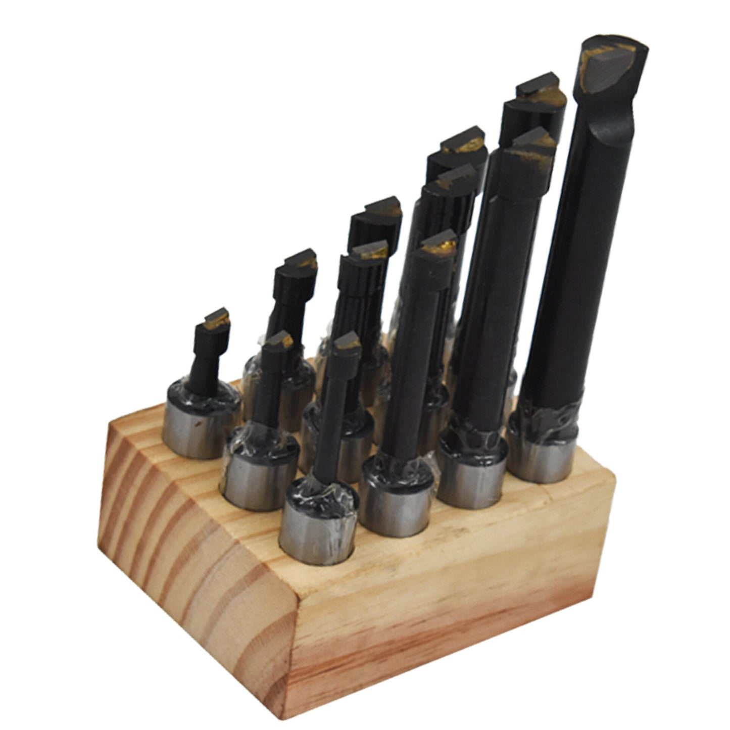 NEW 5/8" Boring Bar Set 12 Pcs Carbide Tipped Bars 5/8" Shank Lathe Tool