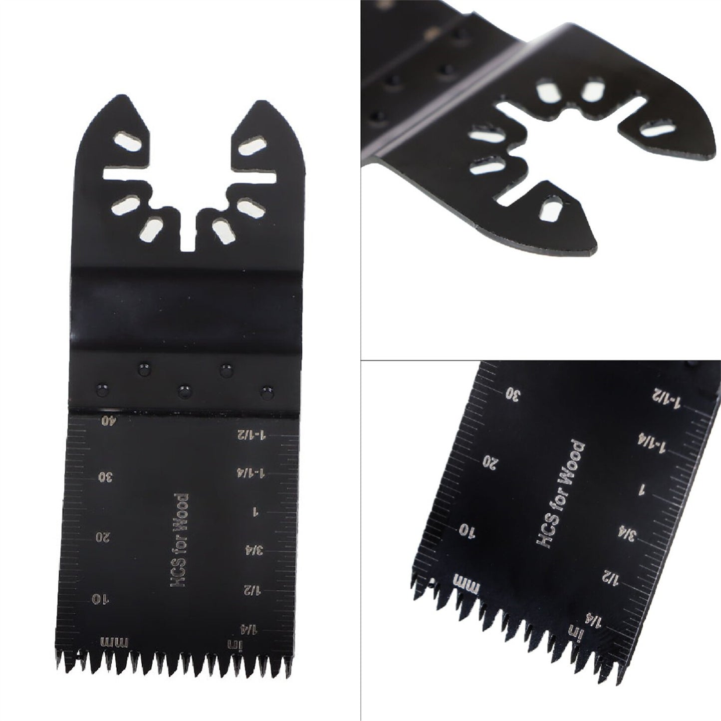 findmall 20Pcs Oscillating Saw Blade, Multi Tool Blades Oscillating Saw Blades Accessories Fit for Wood and Plastic Longer Wavy Tooth Multi Tool Blades